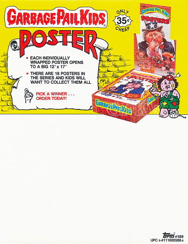 1987 UK Garbage Pail Kids 3rd Series Card Stitched Head 122b Large MARGE 
