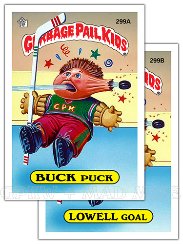 1987 SERIES 8 TOPPS GPK GARBAGE PAIL KIDS 298b DONNA DONOR CENTER PUZZLE PIECE 
