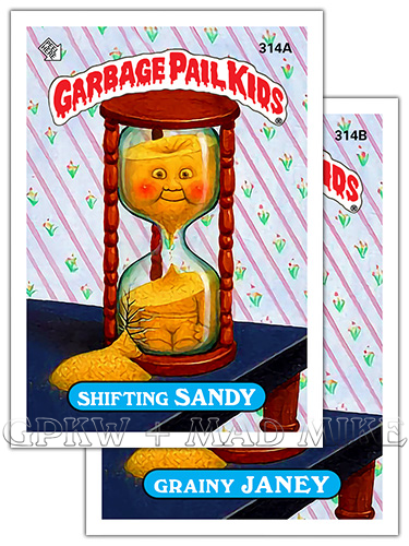 CORNER PUZZLE PIECE Garbage Pail Kids GPK Original Series 8 #298B DONNA Donor 