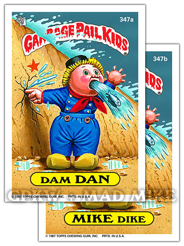 Series 9 Topps Garbage Pail Kids # 377a Closet Clyde 