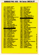 176b GEORGE Washingdone 1987 UK Garbage Pail Kids 5th Series Card 