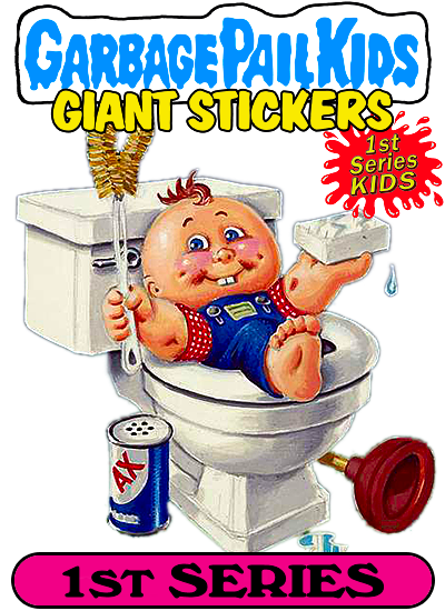 1986 Topps Garbage Pail Kids Giant Sticker Set of 15 