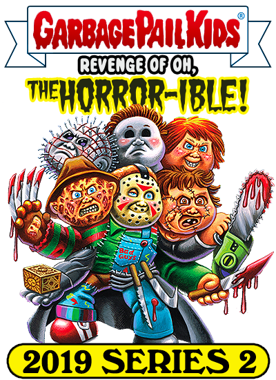 TWO 2019 Garbage Pail Kids Revenge Of oh the Horror-ible MO BILE Promo Card 2