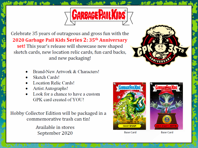 2020 Garbage Pail Kids 35th Anniversary Base Cards Pick Your Own! 
