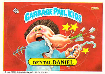 VARIATION Cards 1987 UK Garbage Pail Kids 5th Series 101b Hot DOUG 