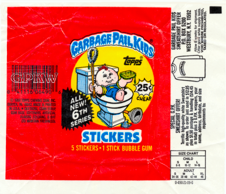 1986 garbage pail kids Original Series 6 Trash-Can Ken 233b