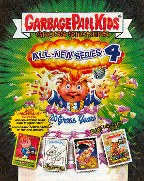 Topps Garbage Pail Kids Sticker Ralphin’ Ryan 20b All New Series 4