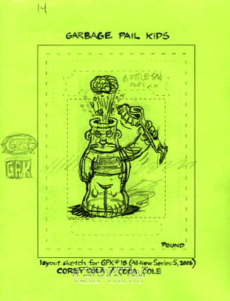 2006 GARBAGE PAIL KIDS All New Series 5 ANS-5 B-12 "Patrick Pinata" Bonus Card 