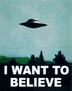 I want to believe