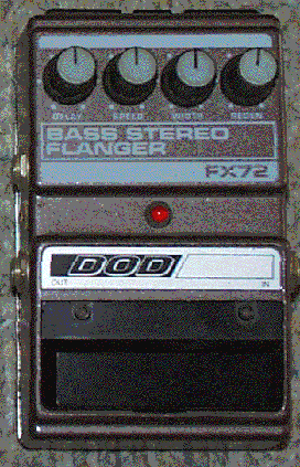 DOD FX72 Bass Stereo Flanger guitar pedal