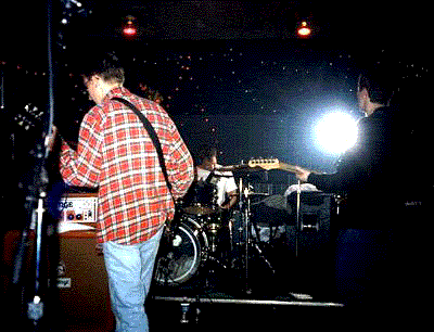 HUM Matt Talbott, Bryan St. Pere, and Tim Lash live at Second Story, Bloomington, IN, 11/11/97 Curt Beery photo 10