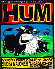 HUM Frank Kozik concert poster art