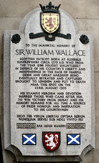 Memorial outside Barts Hospital, London