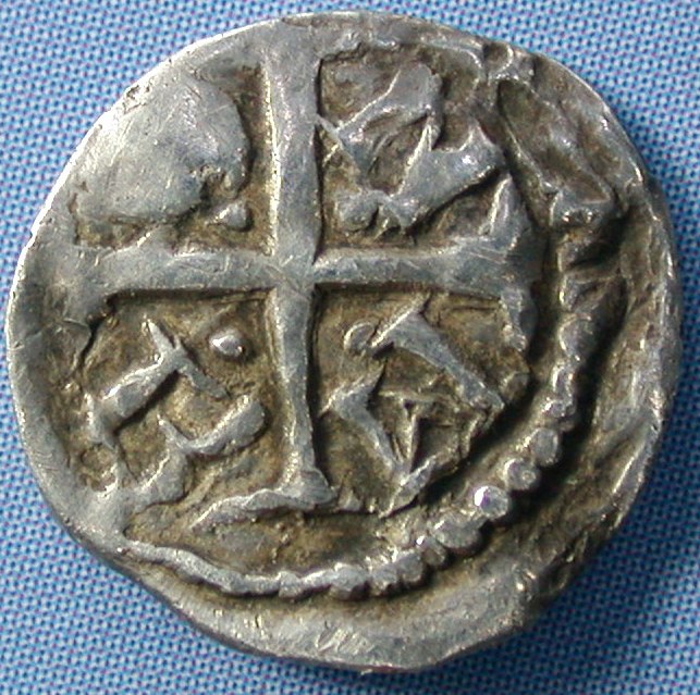 Irish Farthing - Norman Dublin variant obverse