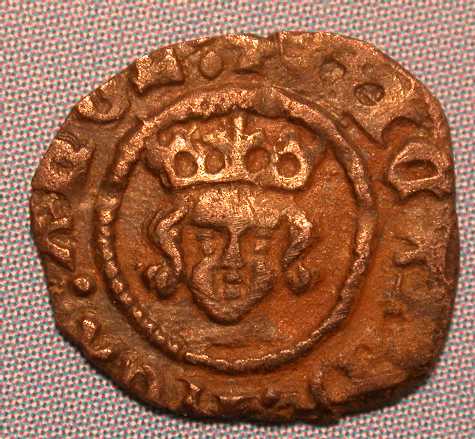 Richard II Farthing - 1d with neck