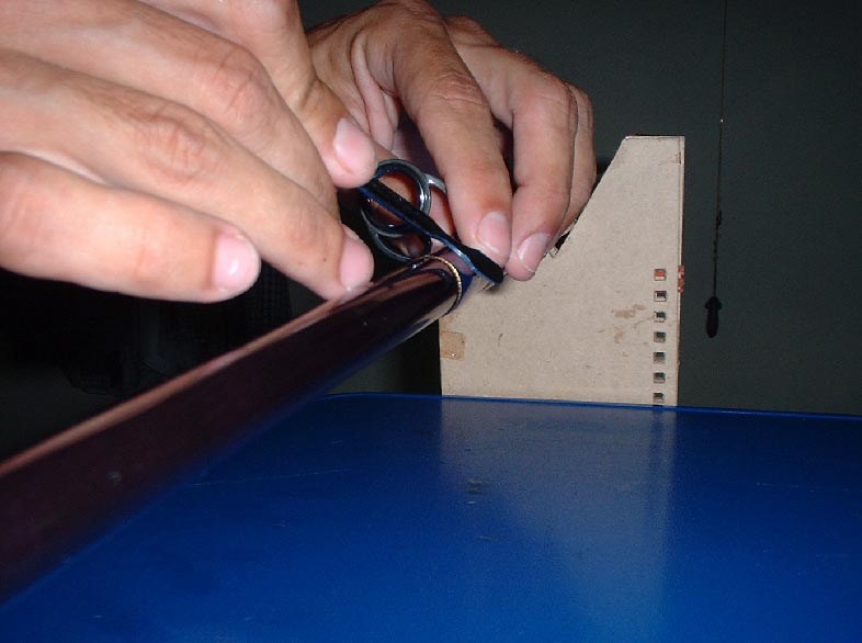 Burnishing of thread.