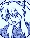 Inuyasha making his best game-show-host face