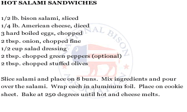 Hot Salami Sandwiches