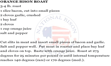 Orange Bison Roast