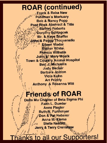 List of ROAR supporters