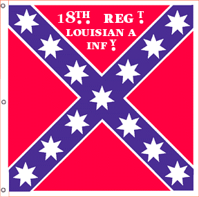 IMAGE of 18th Louisiana Living History Battle Flag