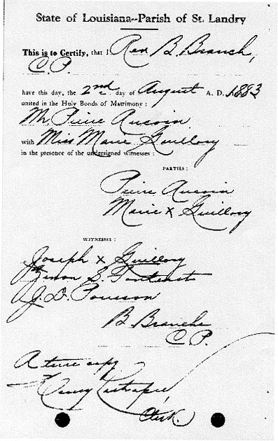 IMAGE of Church Marriage Certificate