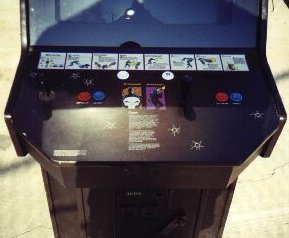 Arcade machine front view