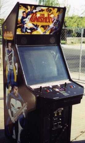 Arcade machine side view