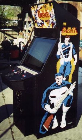 Arcade machine side view