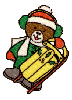 Bear with sled