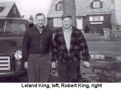 Leland King, left, Robert King, right