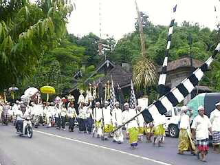 Temple ceremony procession