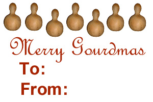 Christmas Gourd Tag