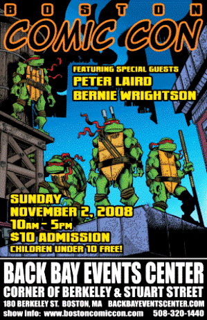 Boston Comic Con - November 2nd, 2008!