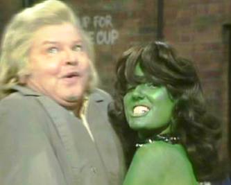 Benny Hill Attacked By The She-Hulk!!