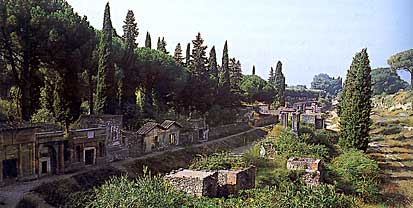Necropolis at Pompeii