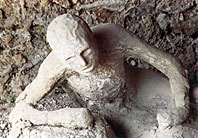 Victim in Pompeii