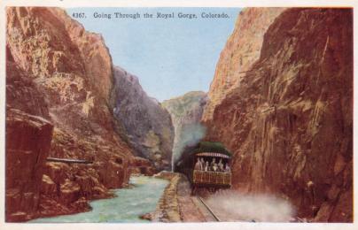 Going thru the Royal Gorge Colorado