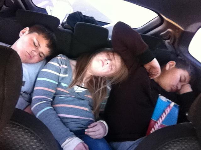  " Best part of Christmas, kids knocked out on the ride home from the food and excitement "  ed. 2013 reddit usa
