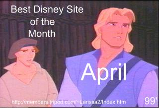 Best Disney Site of the Month April '99