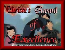 Christa's Award Of Excellence