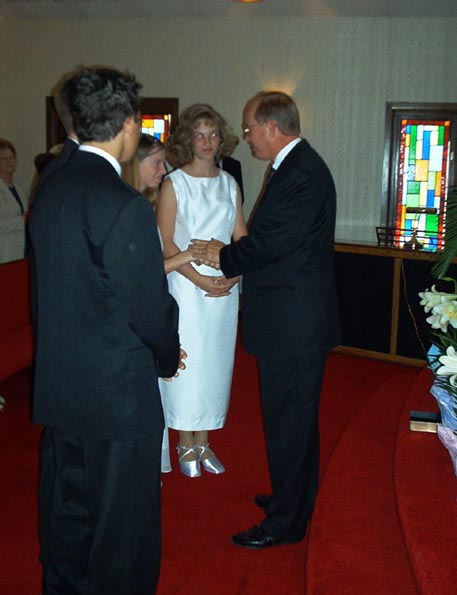 Congratulating the Confirmands