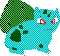 Fushigidane pokemon I drew with computer