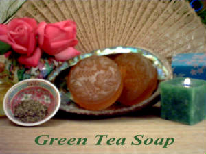 green tea soap