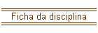 Ficha da disciplina