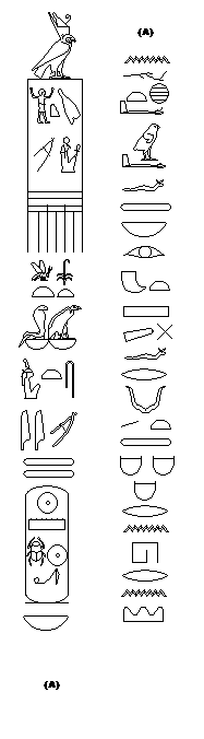 Hieroglyphics at East Face