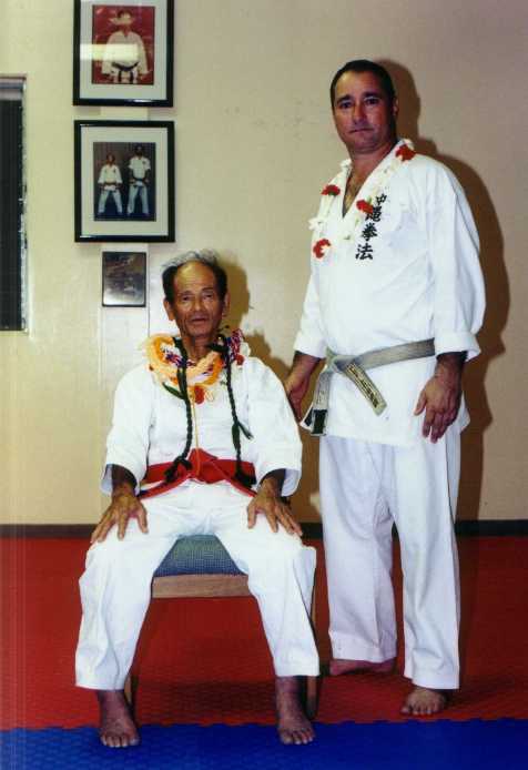 Master Seikichi Odo (10th Dan) and Hanshi Paul Ortino Jr. (8th Dan)