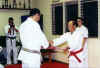 Sensei Paul Ortino Jr. being promoted to 8th Dan