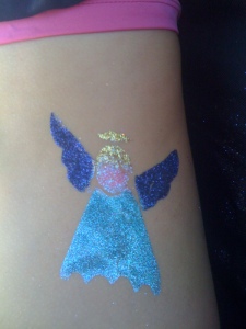 Angel Glitter Tattoo