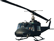 The UH-1C Helicopter -- This is the type of Aircraft that SSgt Acalotto crewed as a Door Gunner.